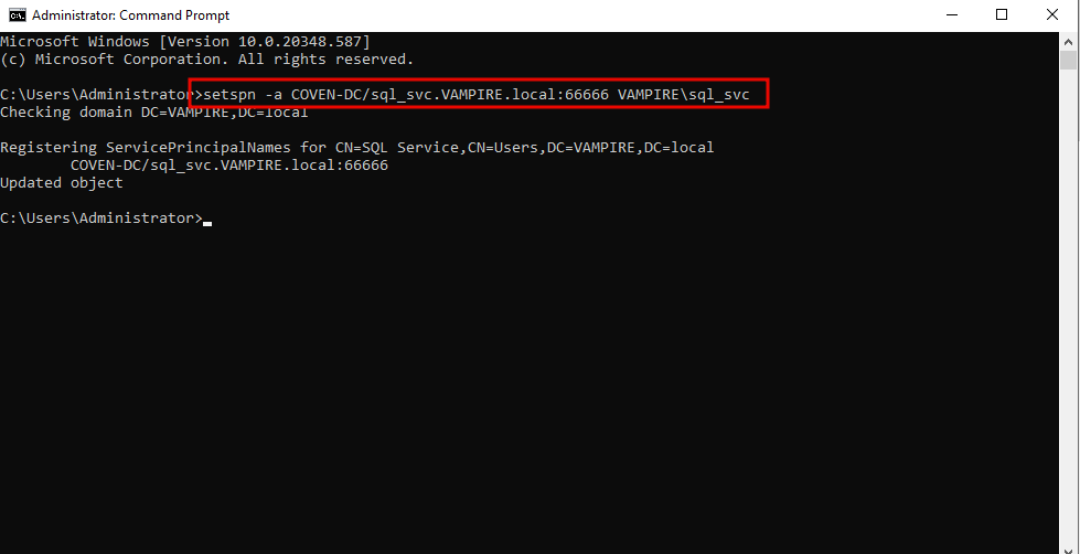 setspnsql setspnsql